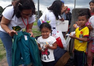 BORAH volunteers with Venezuelan refugees in Bogota, Colombia